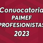 Convocatoria Servicios Profesionales 2023