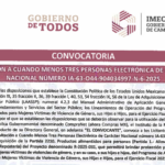 Invitación a Cuando Menos Tres Personas Electrónica de Carácter Nacional